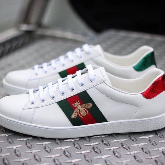 Gucci New Ace Bee Sneakers - Bergdorf Goodman Gucci Sneakers NEW
